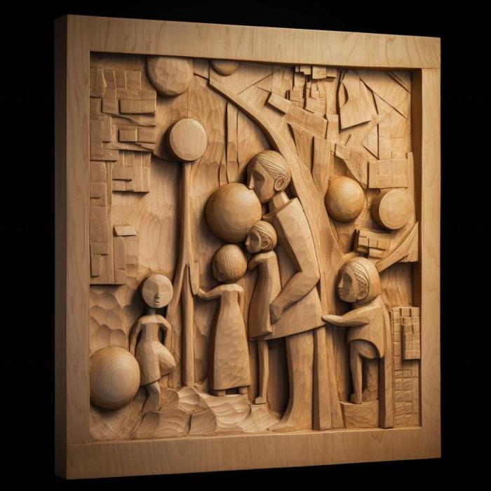 نموذج ثلاثي الأبعاد لآلة CNC 3D Art 